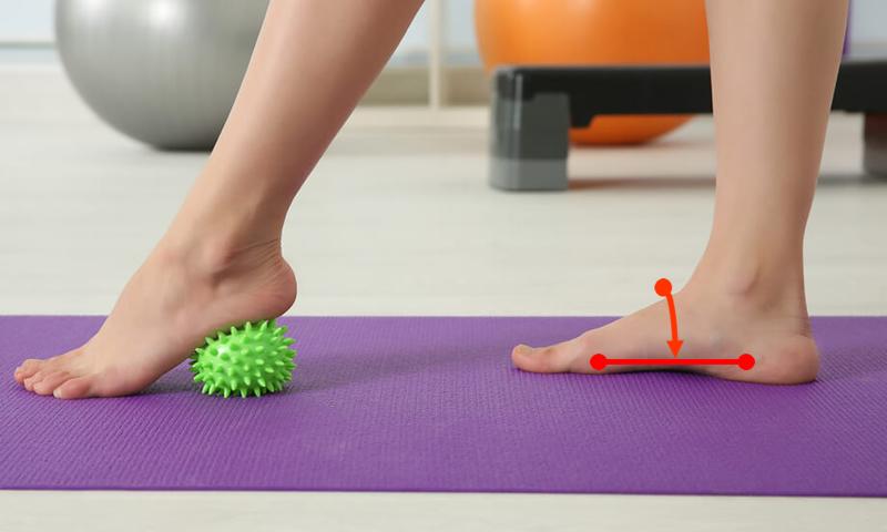 درمان درد قوس پا و ورزش