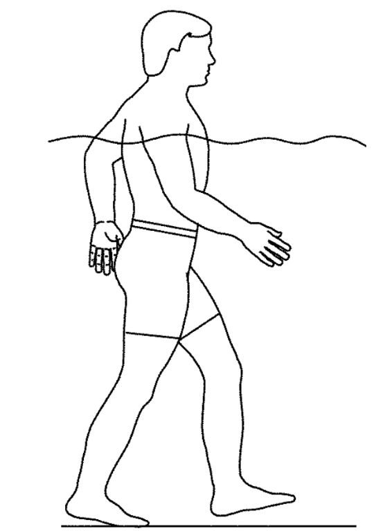 آب درمانی - راه رفتن معمولی در آب