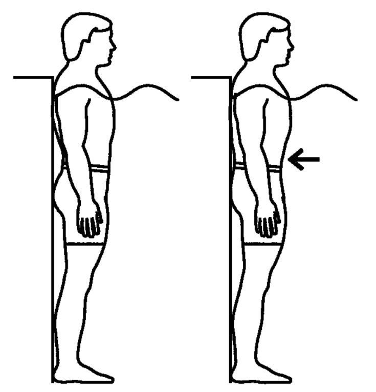 آب درمانی - چسباندن کمر به دیواره استخر